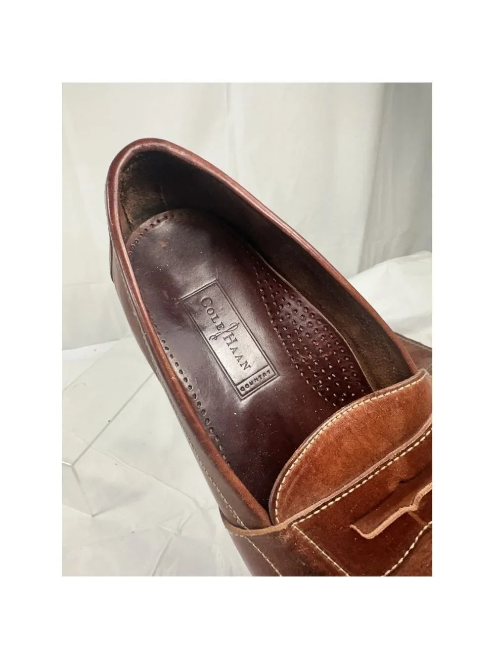 Vintage 90s Cole Haan Country Penny Loafers Moc Toe Brown-Style F1456 11 M Shoe